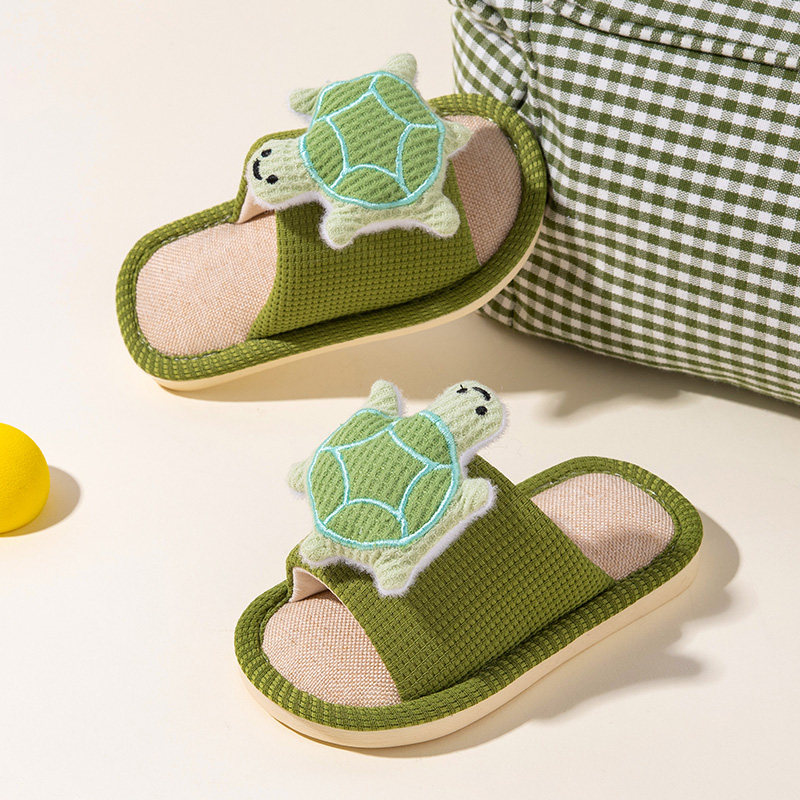 乌龟卡通布拖鞋露趾儿童亚麻拖鞋中小童宝宝拖鞋家居室内防滑一岁,童鞋/婴儿鞋/亲子鞋,儿童亚麻拖鞋,淘宝优惠券,粉丝福利购,淘宝优惠卷