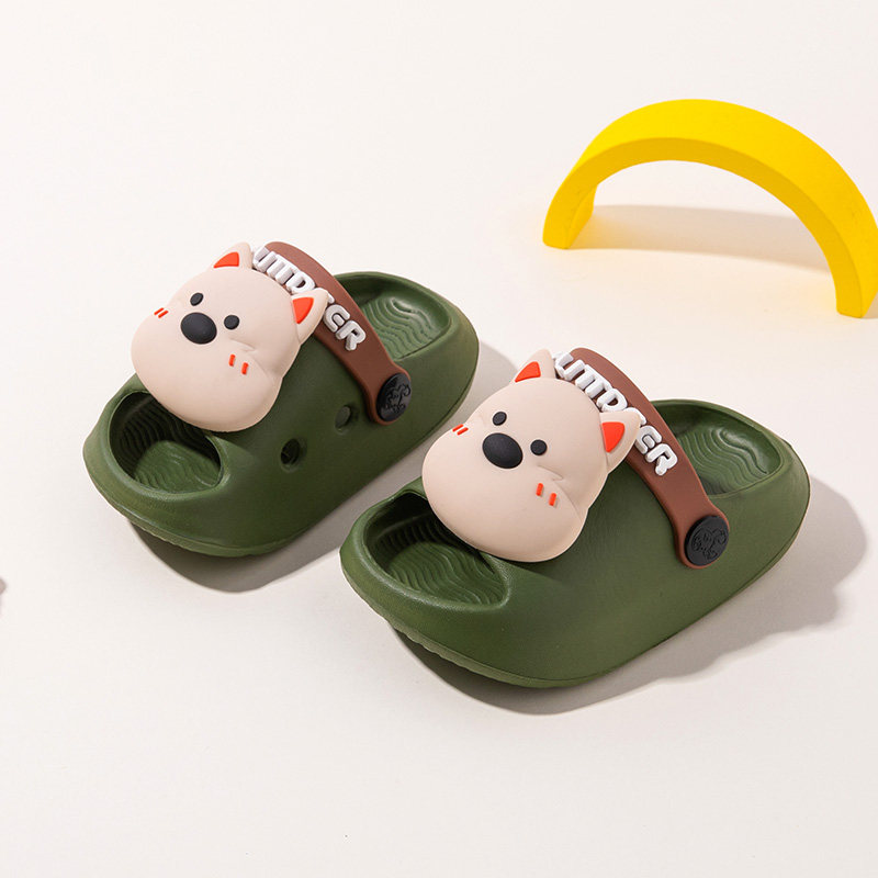 宝宝拖鞋男宝夏季室内洗澡儿童洞洞鞋男童包头防滑沙滩鞋男孩外穿