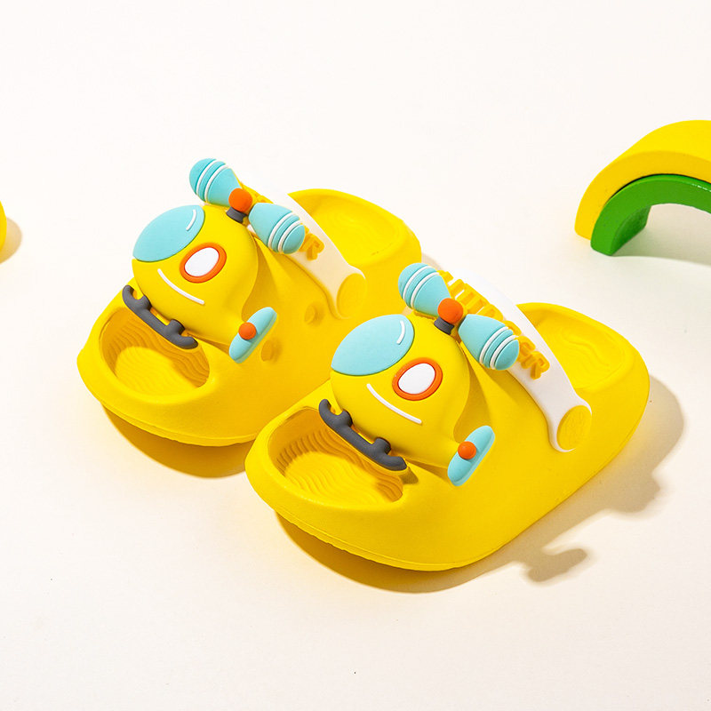 飞机儿童洞洞鞋男童软底轻底防滑室内凉拖鞋夏季宝宝EVA拖鞋三岁