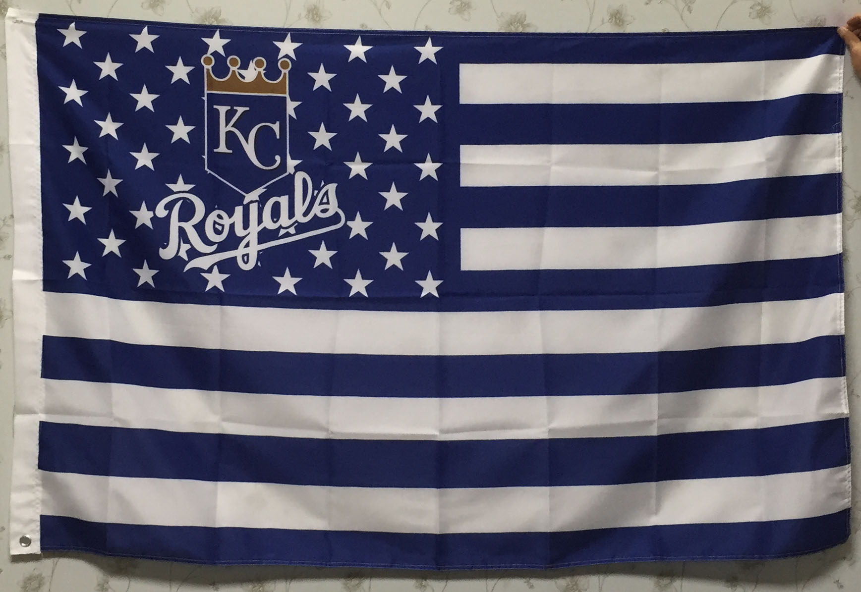 外贸棒球堪萨斯市皇家旗帜mlb kansas city royals usa flag a13