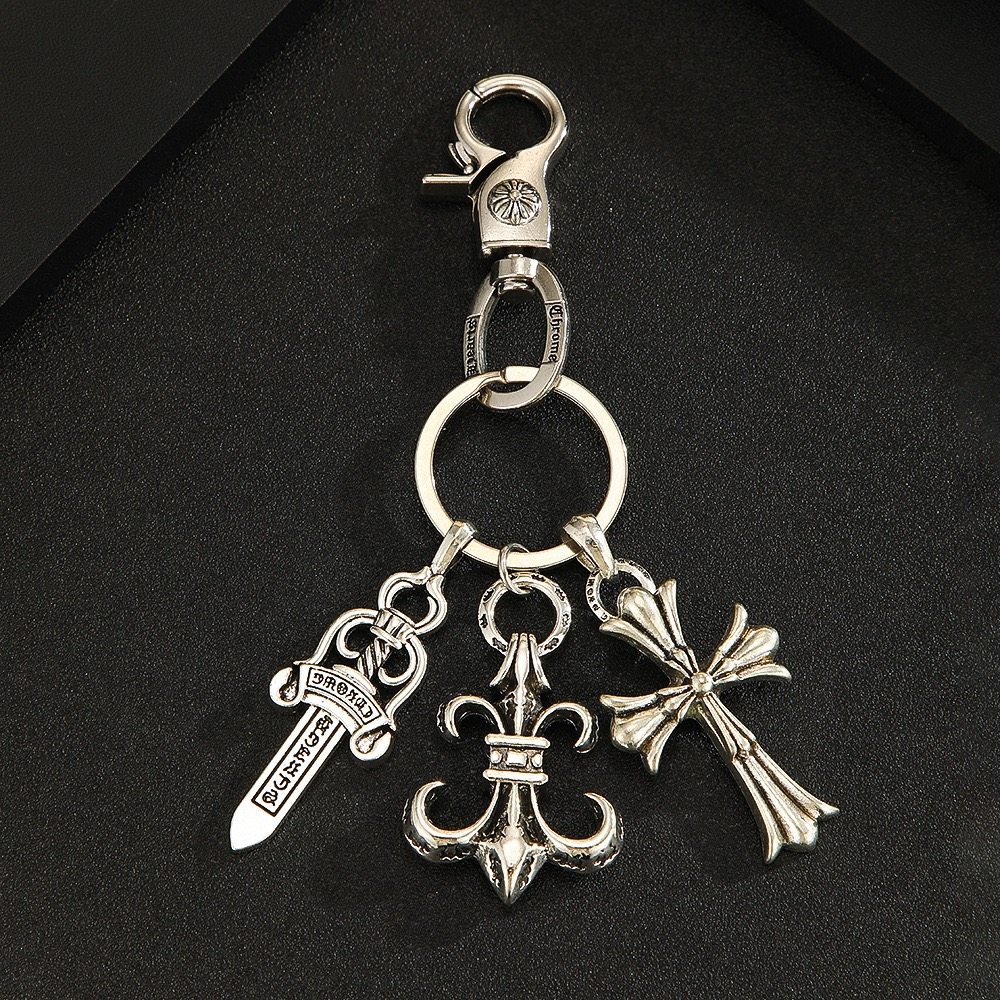 欧美ins暗黑裤链钥匙链高街宝剑多元素复古船锚十字架包包挂件,服饰配件/皮带/帽子/围巾,钥匙扣,淘宝优惠券,粉丝福利购,淘宝优惠卷