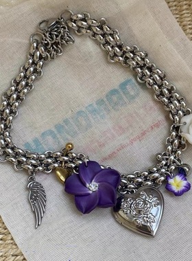 海岛系列手工项链女贝壳奶油个性甜酷辣妹风复古小众项链锁骨链女