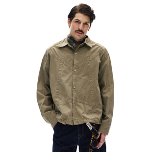 MADWITCH美式 夹克男女通勤休闲boxy设计感外套潮 复古解构拼接工装