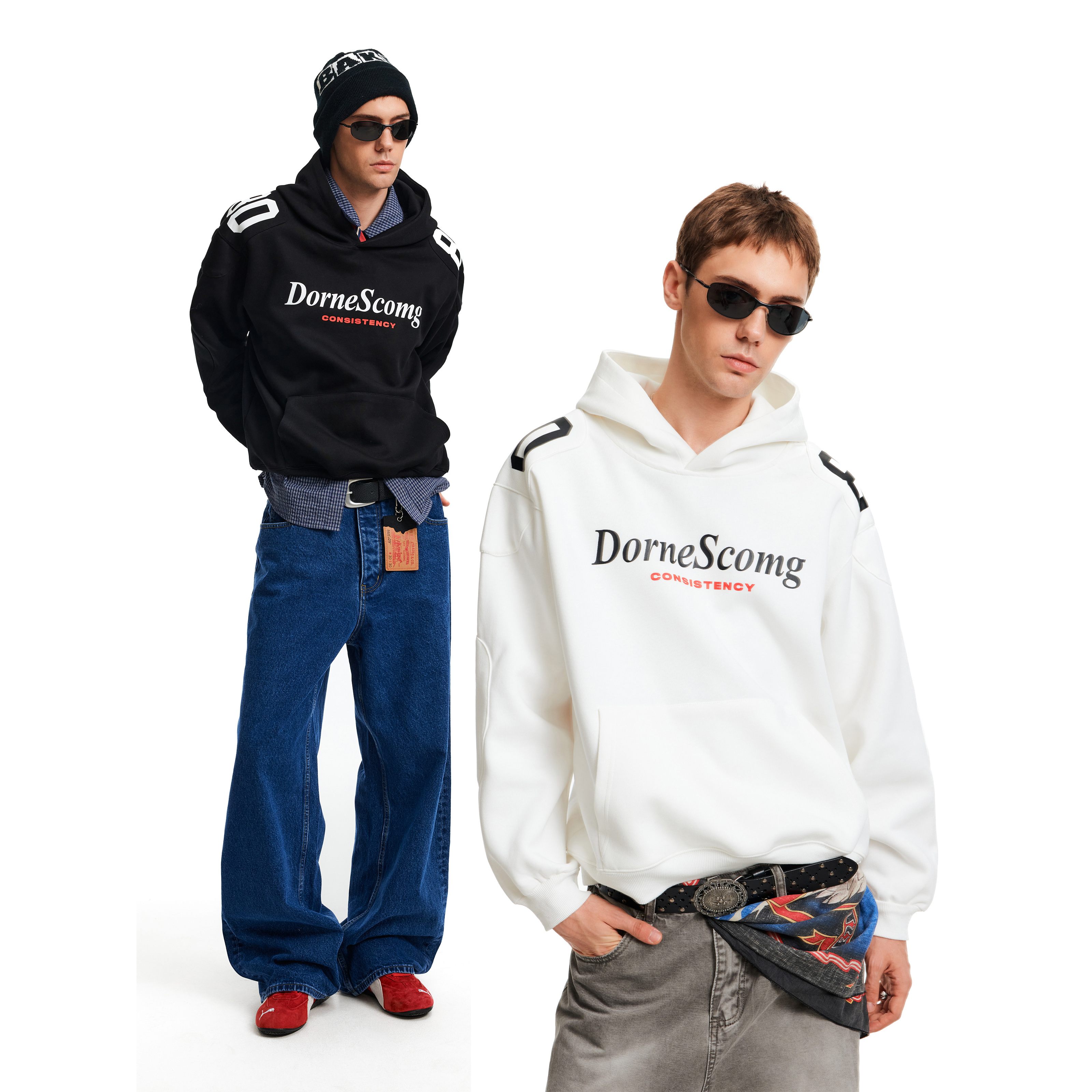 MADWITCH美式解构字母印花卫衣潮