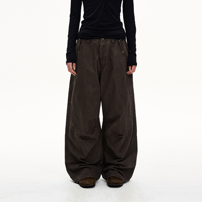 MADWITCH复古水洗解构工装休闲裤