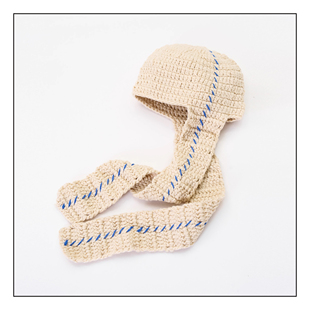 MADWITCH秋冬复古小众手工针织帽男女氛围感护耳一体围脖帽子ins