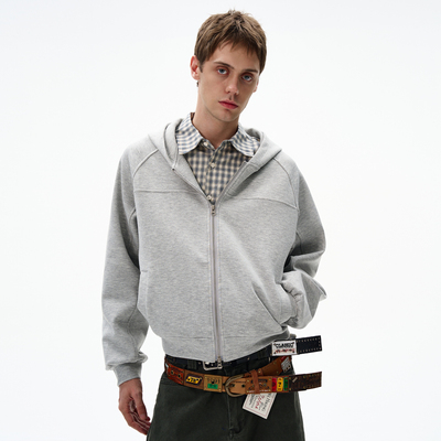 MADWITCH复古解构设计感连帽卫衣