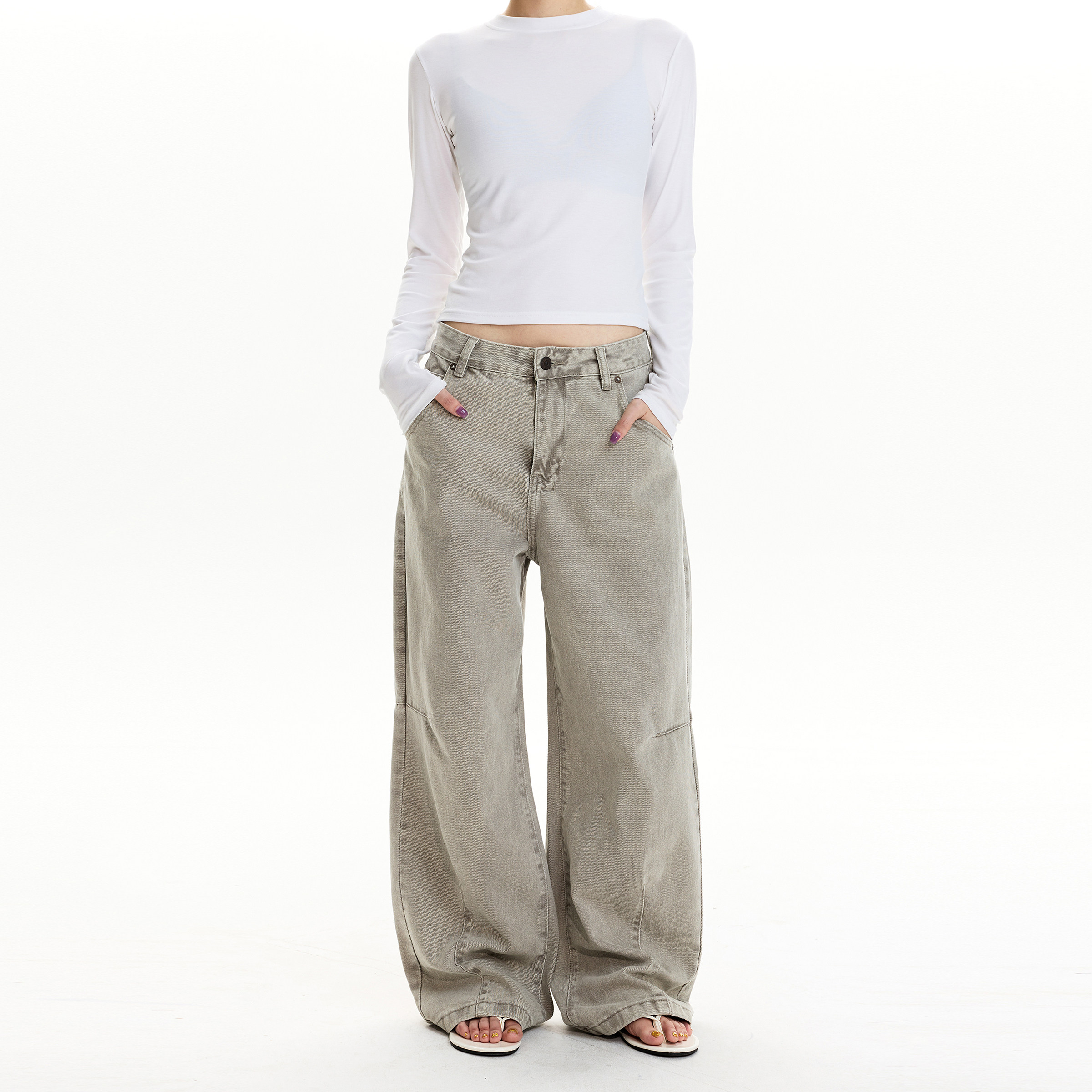 MADWITCH复古做旧解构水洗牛仔裤男女通勤百搭vintage高级感裤子,男装,牛仔裤,淘宝优惠券,粉丝福利购,淘宝优惠卷