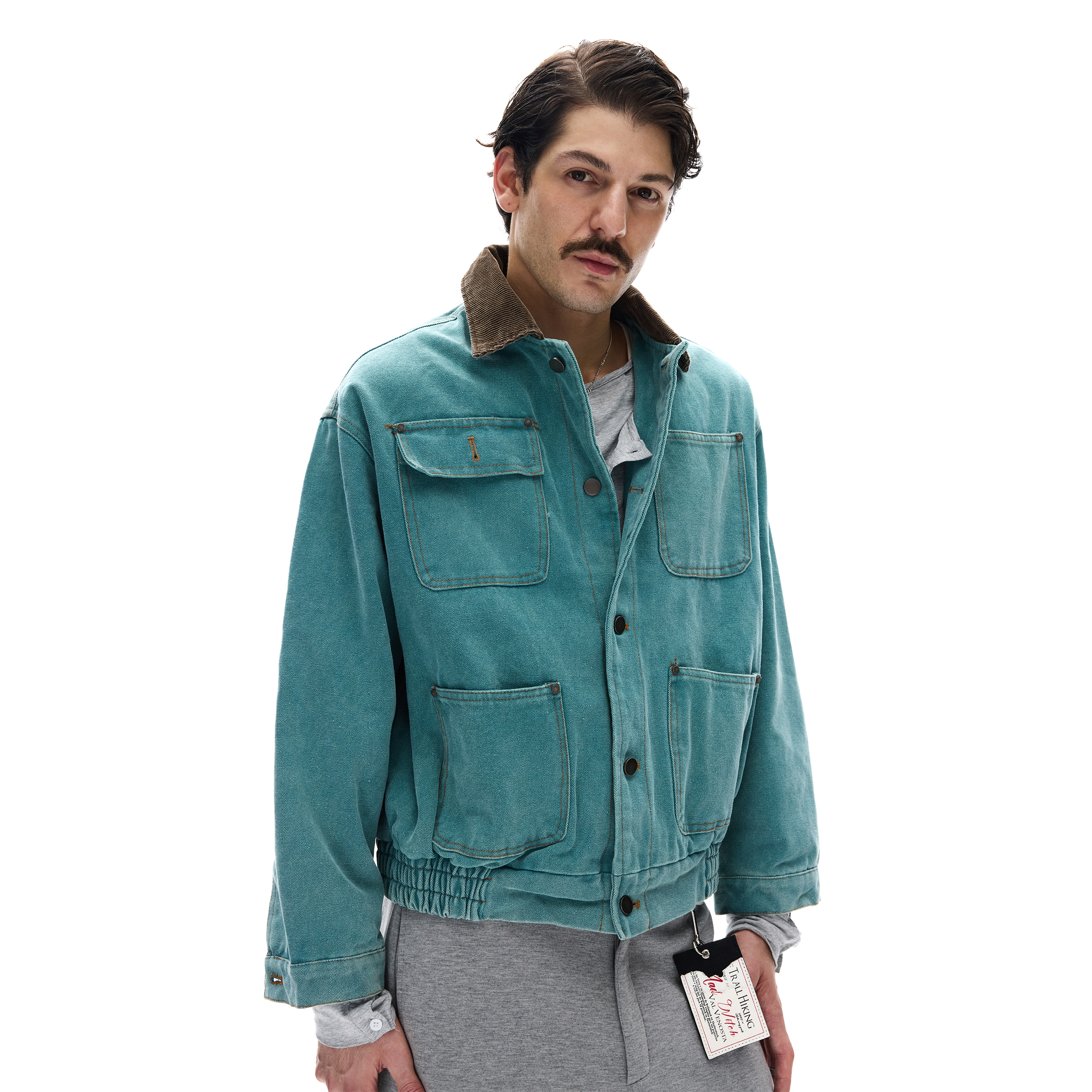 MADWITCH复古水洗多口袋工装夹克