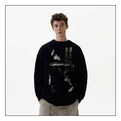 MADWITCH复古提花毛衣针织衫