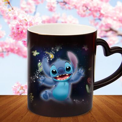 变色水杯史迪仔定制创意陶瓷杯子定做可印照片个性DIY周 0703