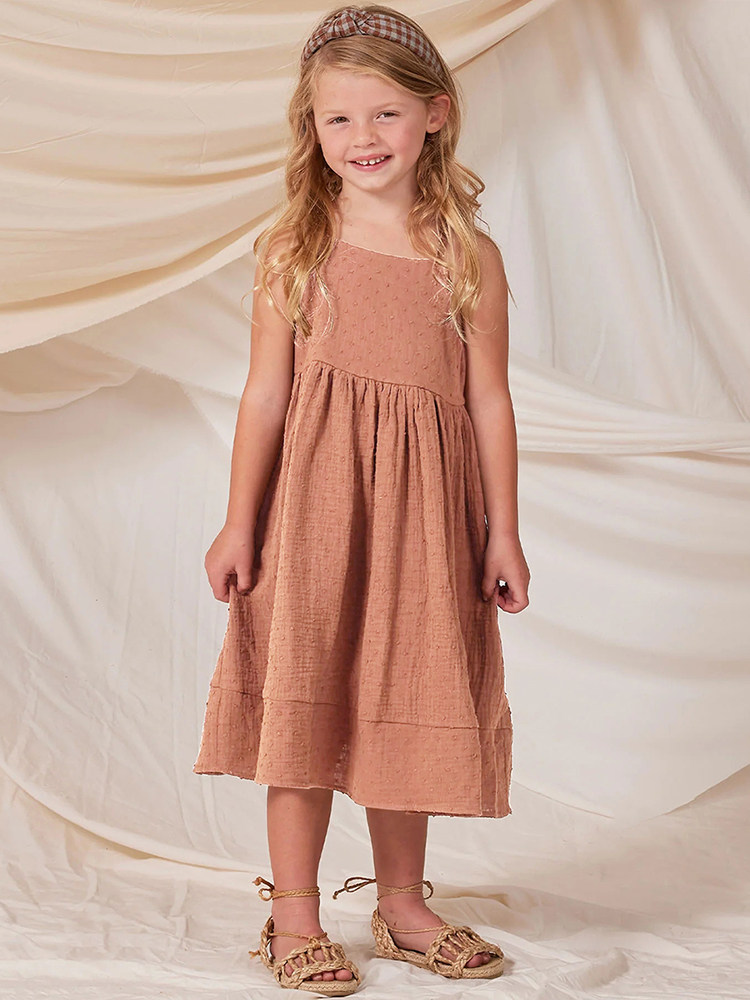 女童装北欧风吊带裙蝴蝶结公主裙