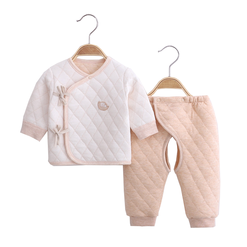 新生婴儿衣服秋装冬天分体纯棉
