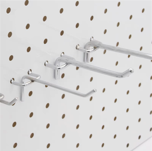 不锈钢色三脚挂钩超市货架挂钩洞板钩双角饰品勾孔板五金配件钩子