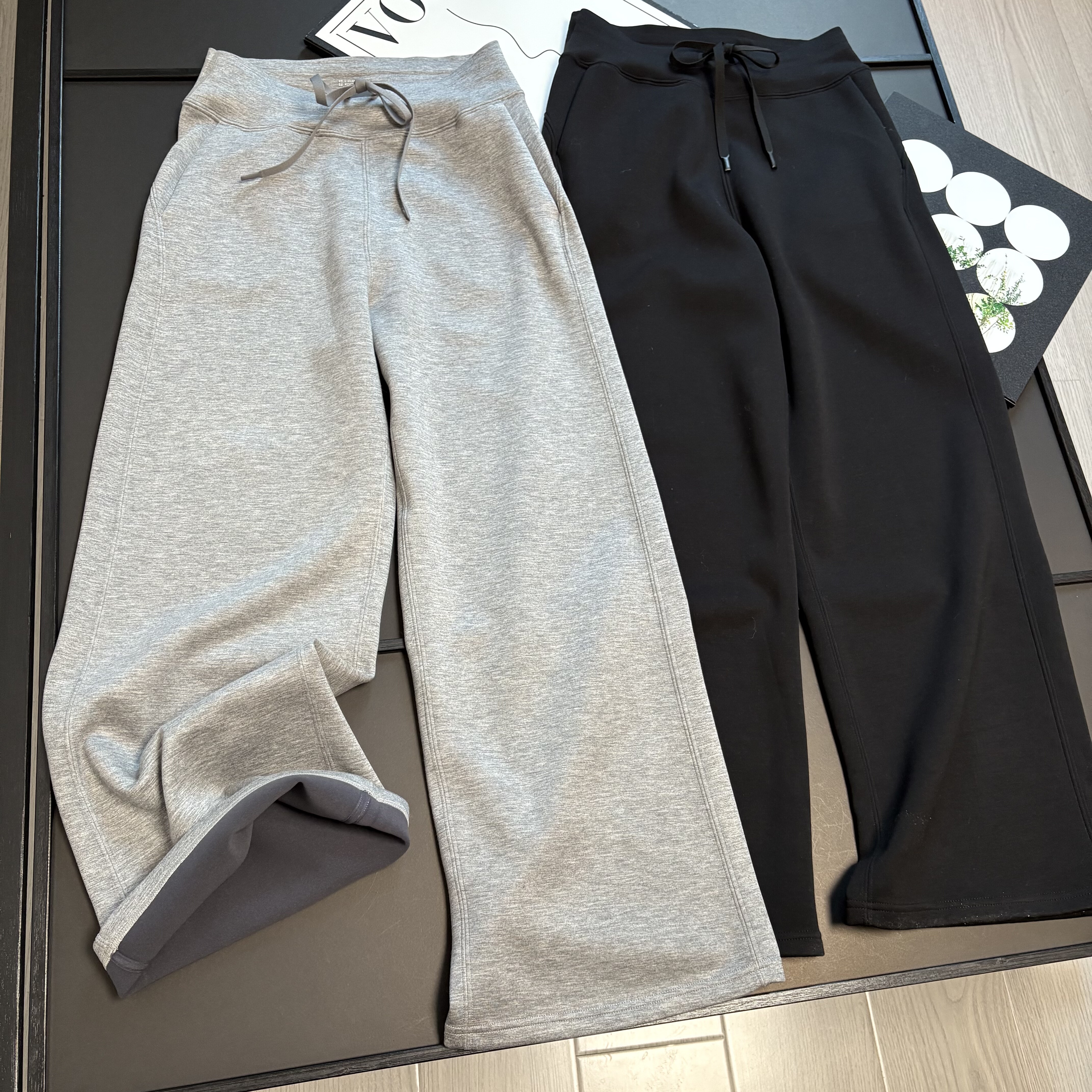 捡漏2025新款高腰显瘦微喇叭卫裤瑜伽运动休闲长裤