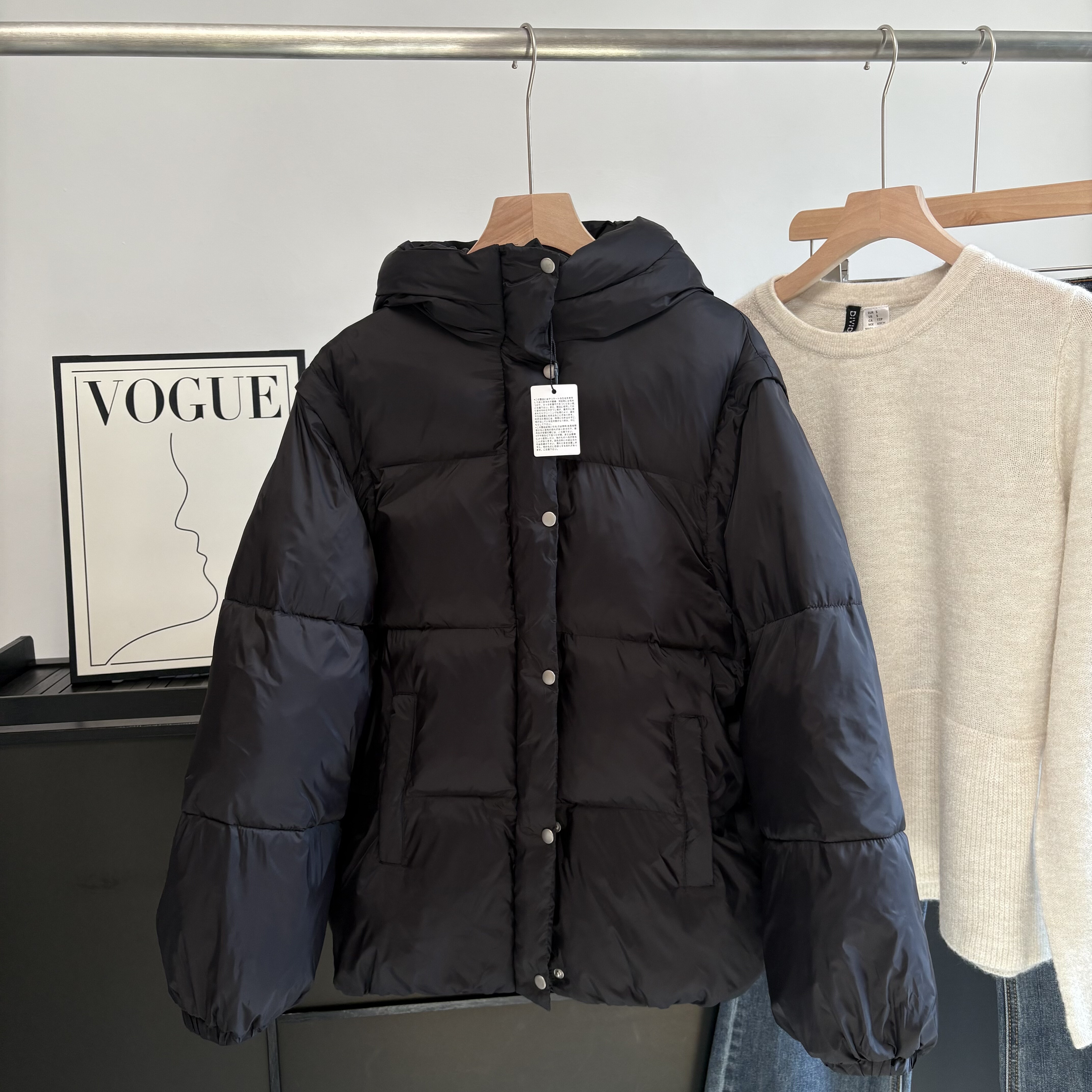 一衣两穿袖子可卸棉服连帽马甲女短款加厚保暖面包服外套,女装/女士精品,棉衣/棉服,淘宝优惠券,粉丝福利购,淘宝优惠卷