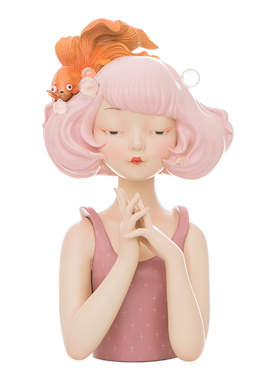 国王花园-发梢上的花魁鱼少女心可爱摆设卧室桌面摆件送女友礼物