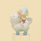 白夜童话猫将军创意礼物创意可爱汽车载不急摆件治愈手办生日礼品