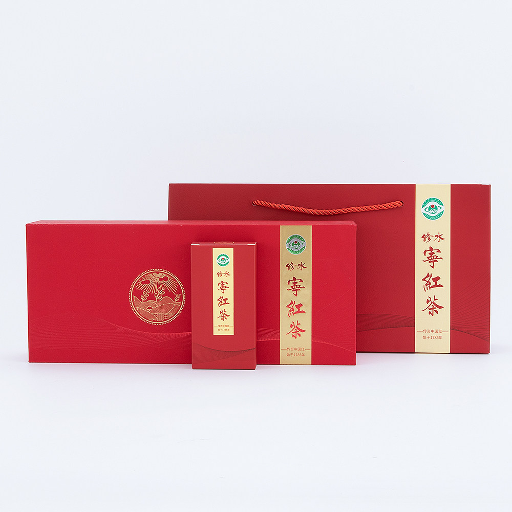 修水新上宁红茶5g×100g随手礼独立小泡袋盒装茶叶高香醇厚实惠