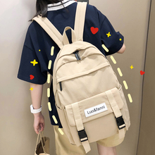 ulzzang高中大学生双肩包初中生背包 ins风书包女韩版 2019新款 时尚