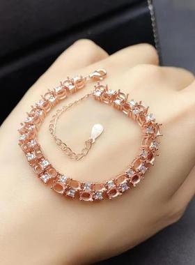 伯利尔女S925手链空托