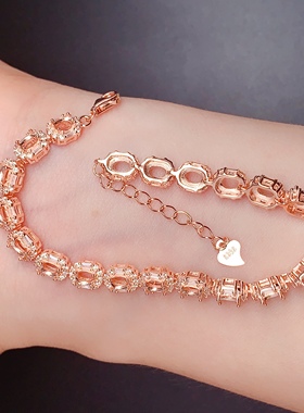 森系椭圆3*4mm手链空托