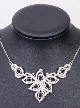 伯利尔S925女项链空托