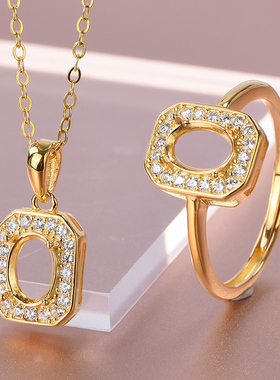 925银戒指吊坠套装空托椭圆5*7mm