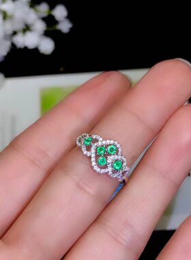 伯利尔女S925戒指空托