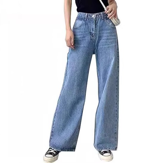 欧美外贸跨境亚马逊速卖通高腰显瘦百搭牛仔裤女