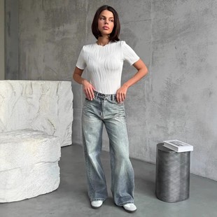 春夏亚马逊虾皮跨境欧美女装 波纹肌理连体衣性感上衣 短袖