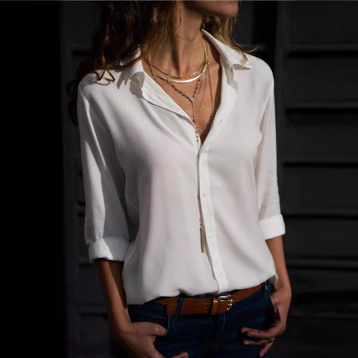 亚马逊新款长袖女士衬衫女士职业衬衣女士商务正装修身版夏季上衣,个性定制/设计服务/DIY,连衣裙加工定制,淘宝优惠券,粉丝福利购,淘宝优惠卷