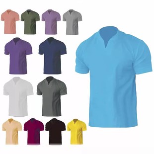 领衫 外贸肌肉男健身大码 夏季 弹性棉口袋短袖 运动恤男装