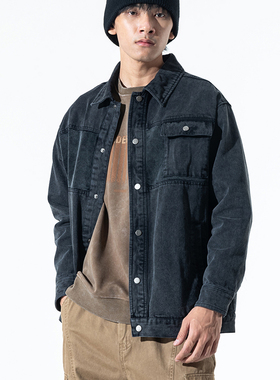 2025秋季美拉德复古皮衣外套男春秋新款美式休闲痞帅飞行员皮夹克