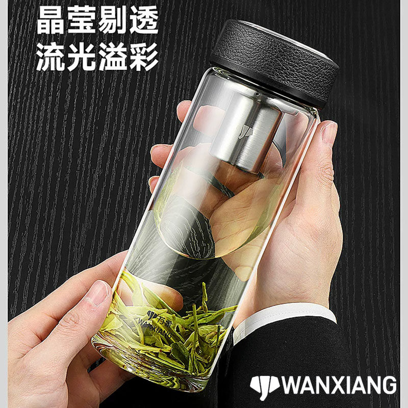 万象单层加厚玻璃杯大容量便携