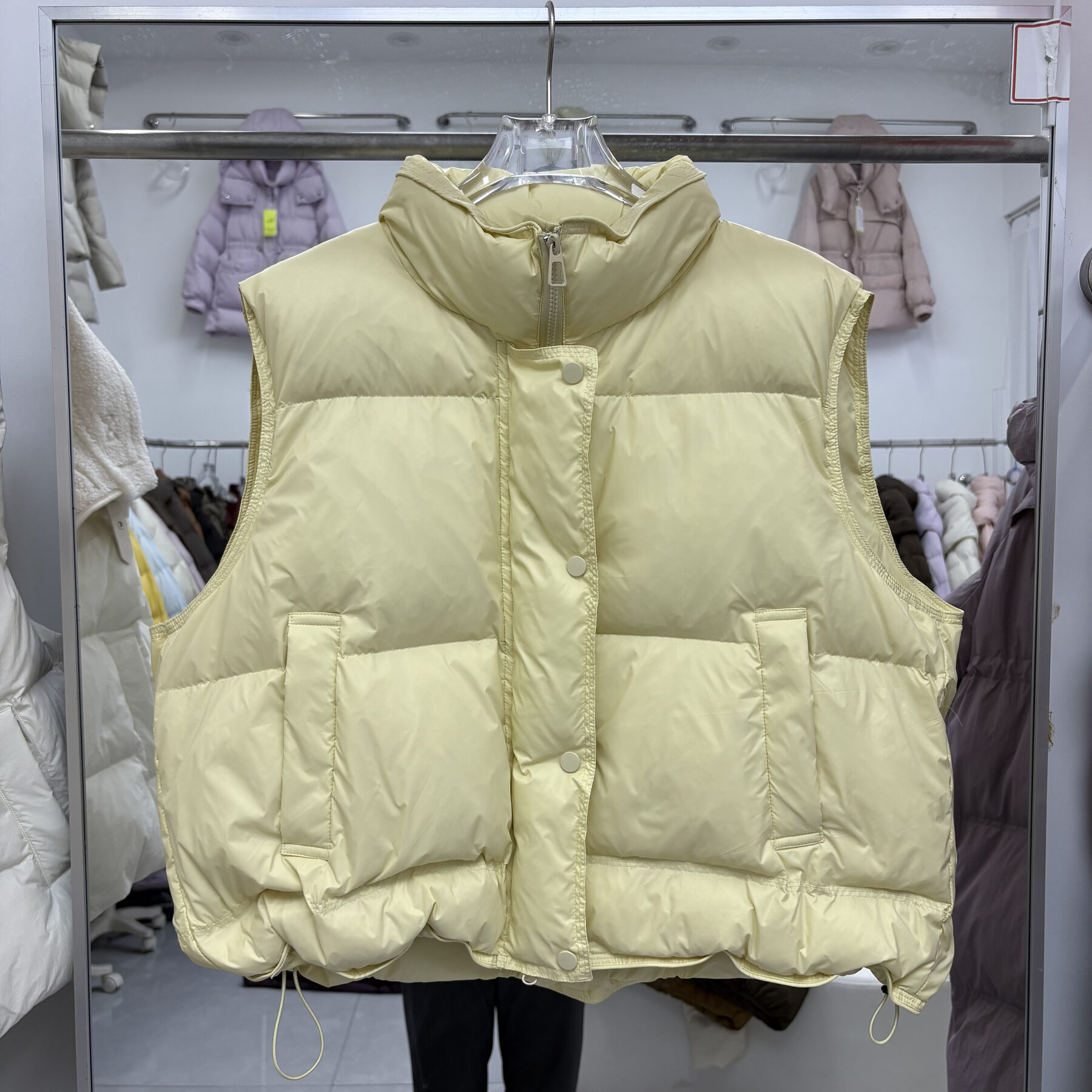 秋冬韩版宽松立领羽绒服女短款马甲背心小个子无袖坎肩保暖外套