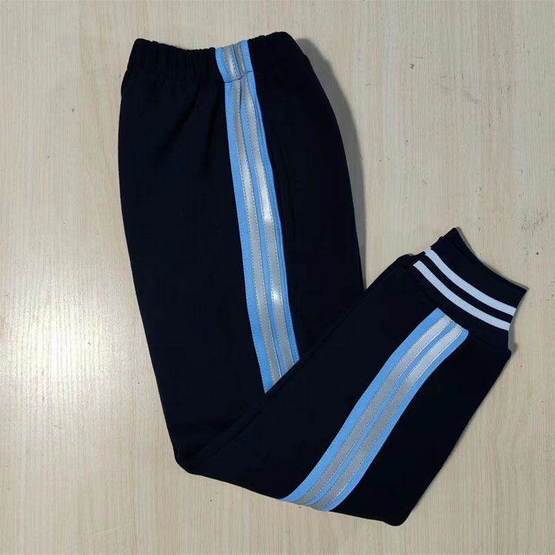 繁星中学生校服裤子藏蓝校裤浅蓝宽杠俩反光条收口运动休闲长裤,运动服/休闲服装,运动长裤,淘宝优惠券,粉丝福利购,淘宝优惠卷