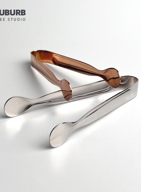 小西郊 不锈钢冰夹 金色银色方糖夹 咖啡店出餐用冰夹 西餐桌糖夹