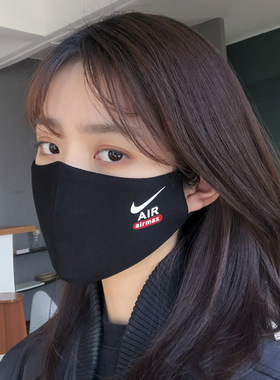 口罩女夏季男潮款黑色时尚防尘透气纯棉个性防晒2024新款全棉舒适