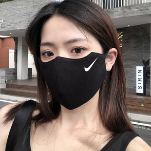 防晒口罩女高颜值2025新款 黑色女士冰丝 夏季 防紫外线纯棉夏天男士