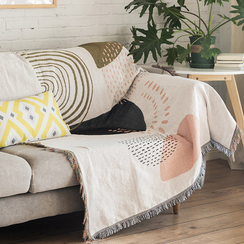 日式沙发毯ins风小清新万能盖巾