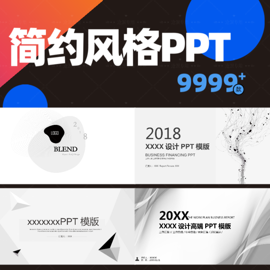 2025ppt模板动态极简约商务高端工作汇报教学课件毕业答辩演讲