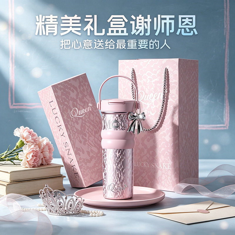 星泽保温吸管杯教师节送老师礼物图片