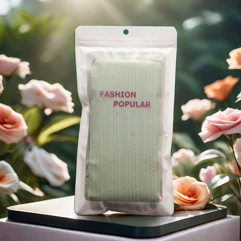 英文打底裤包装袋儿童一体裤丝巾围巾套袖自封袋船袜鞋垫透明袋