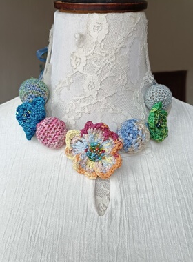 夏季唯美原创纯手工编织项链