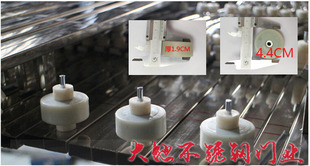 不锈钢拉闸配件道轨滑轮折叠门伸缩门轮子实心胶轮推拉门滚轮轴承