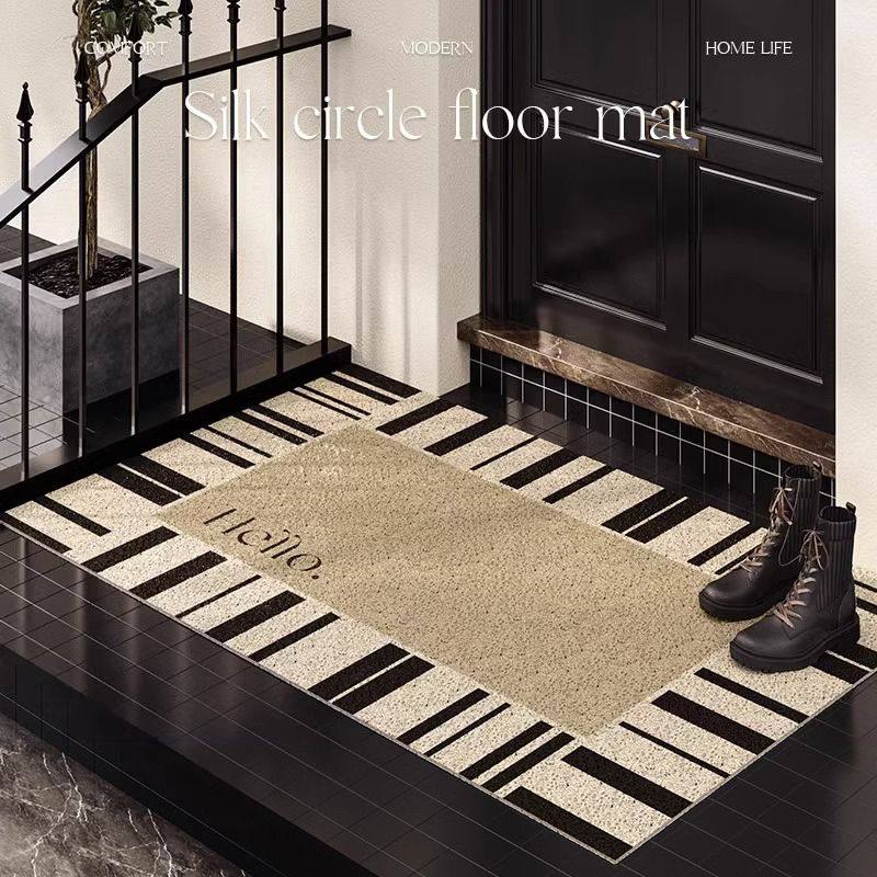 莫格现代轻奢丝圈地垫进门入户门垫防滑脚垫可裁剪门外除尘地毯,居家布艺,入户地垫,淘宝优惠券,粉丝福利购,淘宝优惠卷