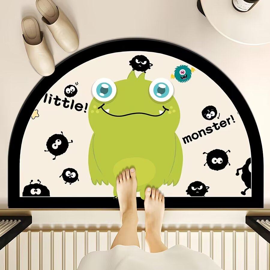 卡通浴室卫生间地垫硅藻泥吸水防滑垫洗澡间浴室防滑防滑家用脚垫,居家布艺,厨房地垫,淘宝优惠券,粉丝福利购,淘宝优惠卷