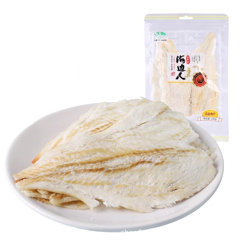 烤马面鱼干100g青岛特产烤马面鱼片原味烤鱼片休闲零食无淀粉