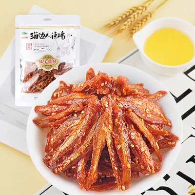 海边人香辣蜜汁芝麻即食小银鱼